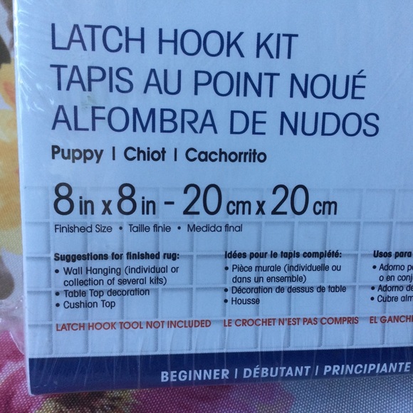 Wonderart Latch Hook Kit Crafts New sealed Puppy Dog - Picture 2 of 3